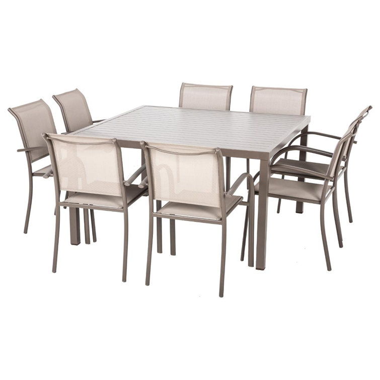 Dakota Fields Antonioni Square 8 Person 136cm Long Dining Set